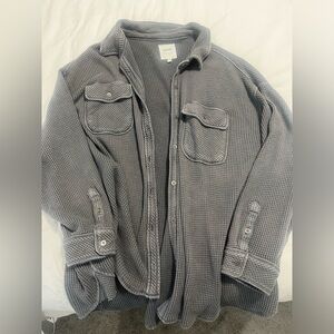 Aerie XXL waffle button-up